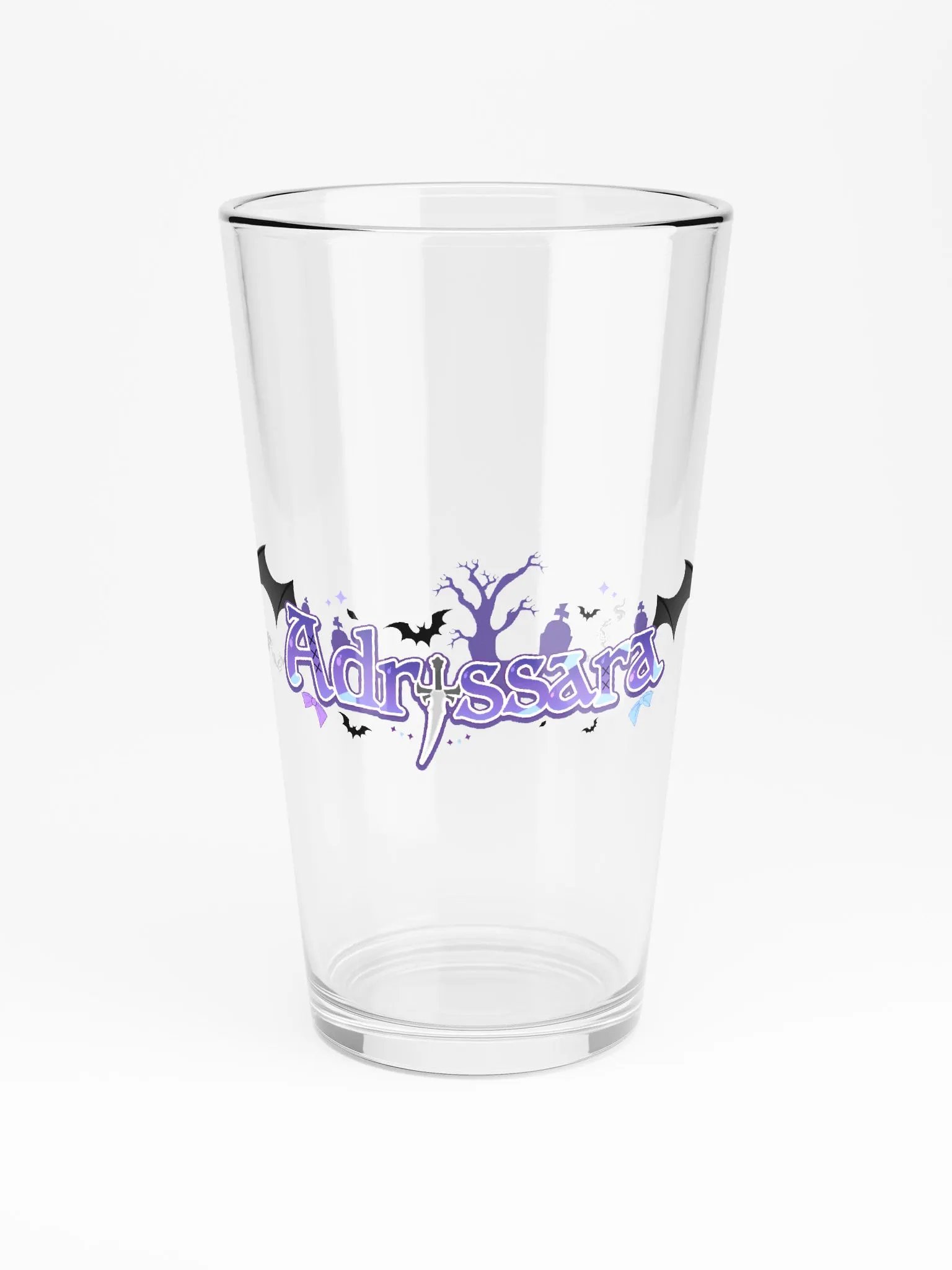 Adrissara Logo Pint Glass product image (3)