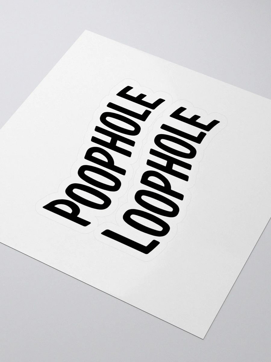 Poophole Loophole Sticker Set product image (3)