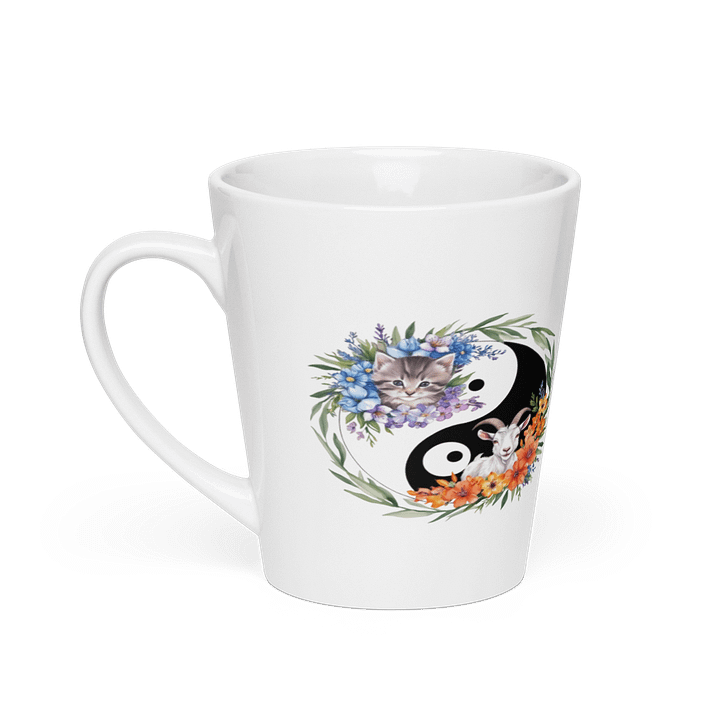 Yin-Yang Floral Latte Mug product image (1)