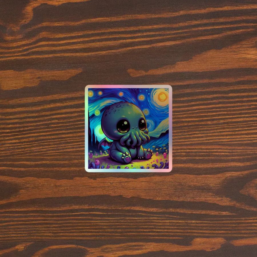 Starry Nights with Cthulhu Sticker product image (5)