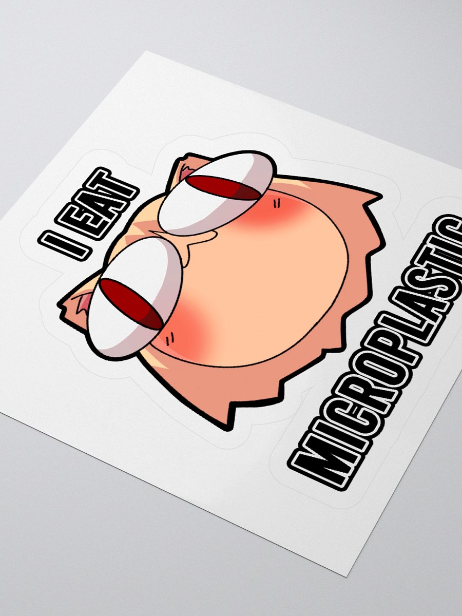 Neco Arc - I Eat Microplastic (Kisscut sticker) product image (3)