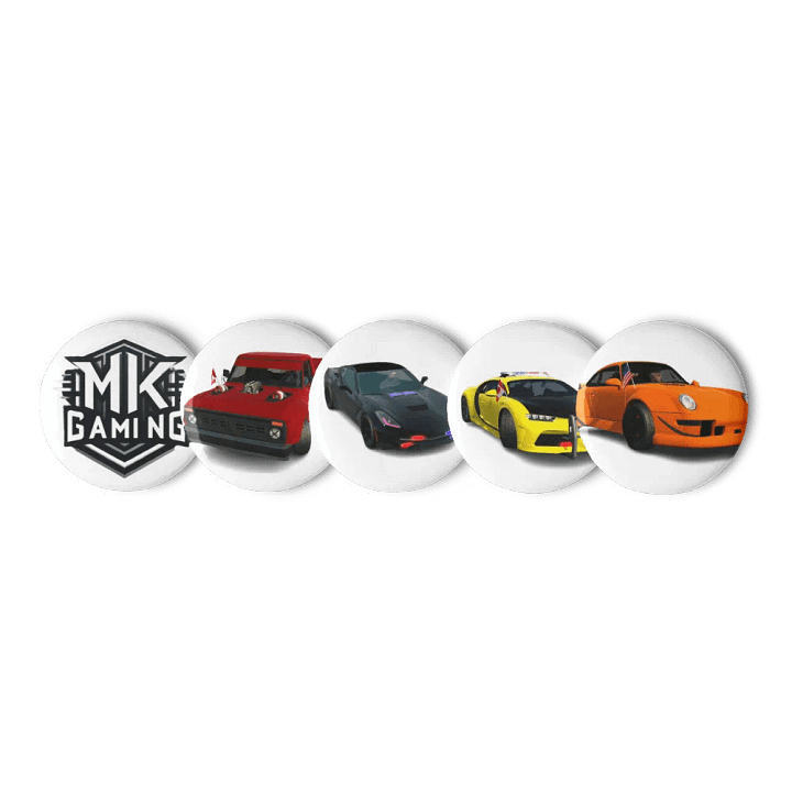 MK Gaming Logo Pin Buttons Set product image (1)