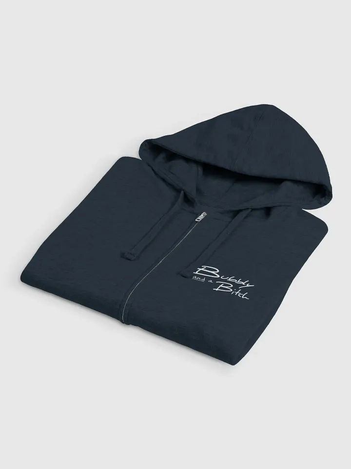 Bubbly and a B*tch (sm. white design) zip-up hoodie product image (2)