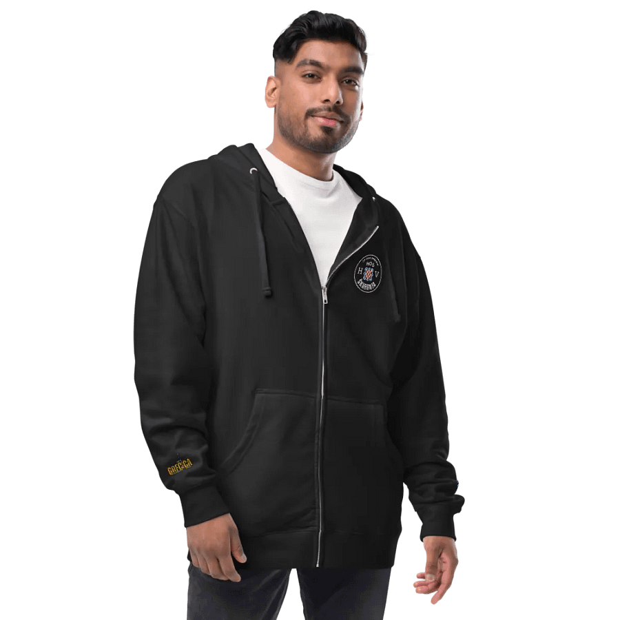 HOS ŠKABRNJA HV ZA DOM SPREMNI Checkered Shield Zip-Up Hoodie product image (4)