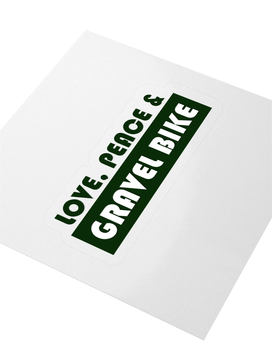 Love Peace and Gravel Bike sticker product image (8)