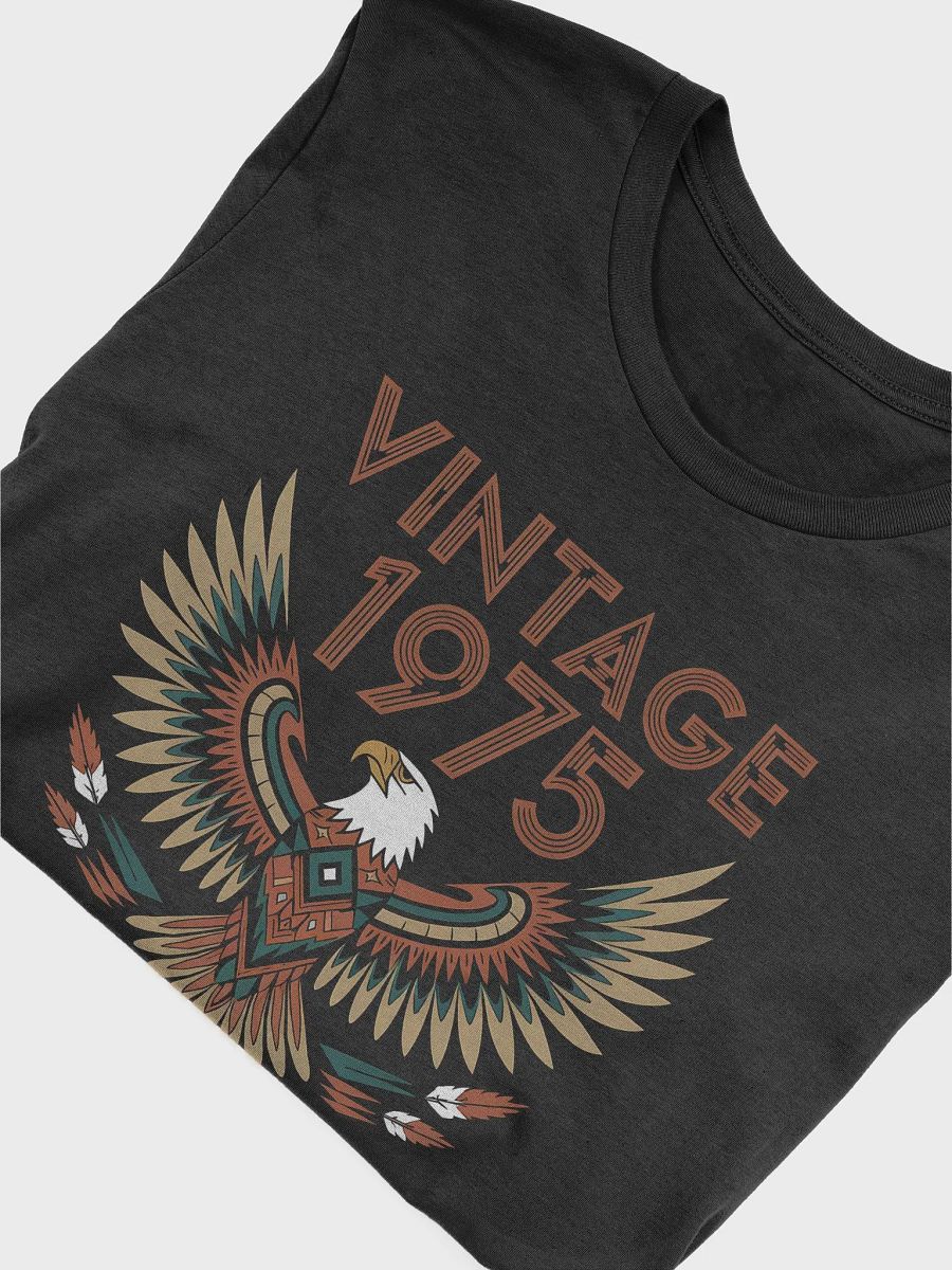 Vintage 1975 Honor Indigenous Eagle Spirit Birthday T-Shirt product image (6)