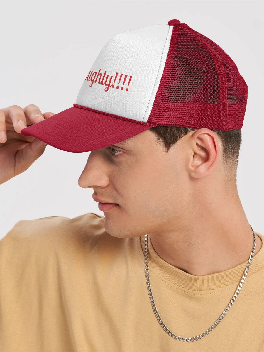 Naughty Elf Foam Trucker Hat product image (2)