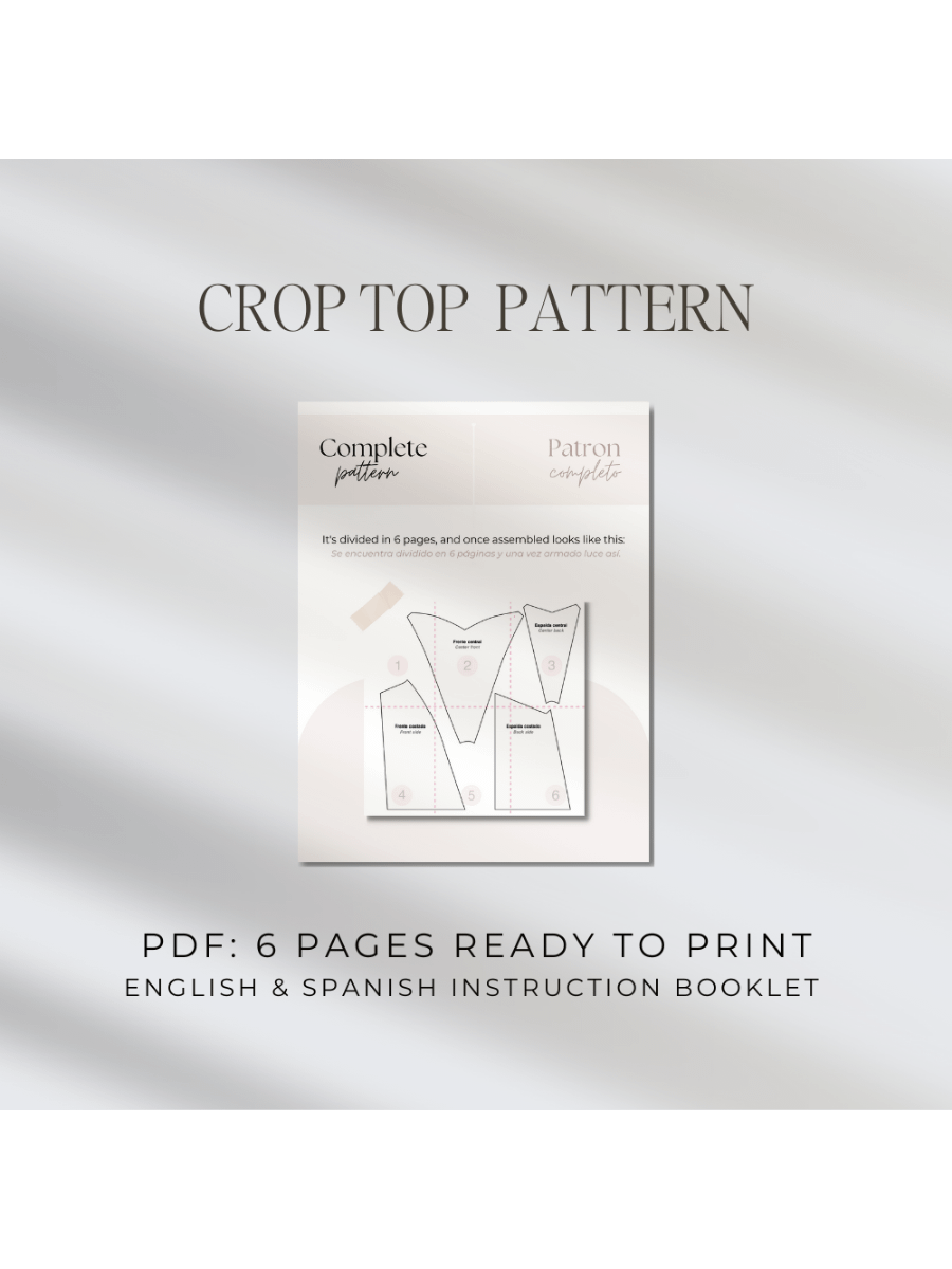 Strapless Crop Top Pattern product image (2)
