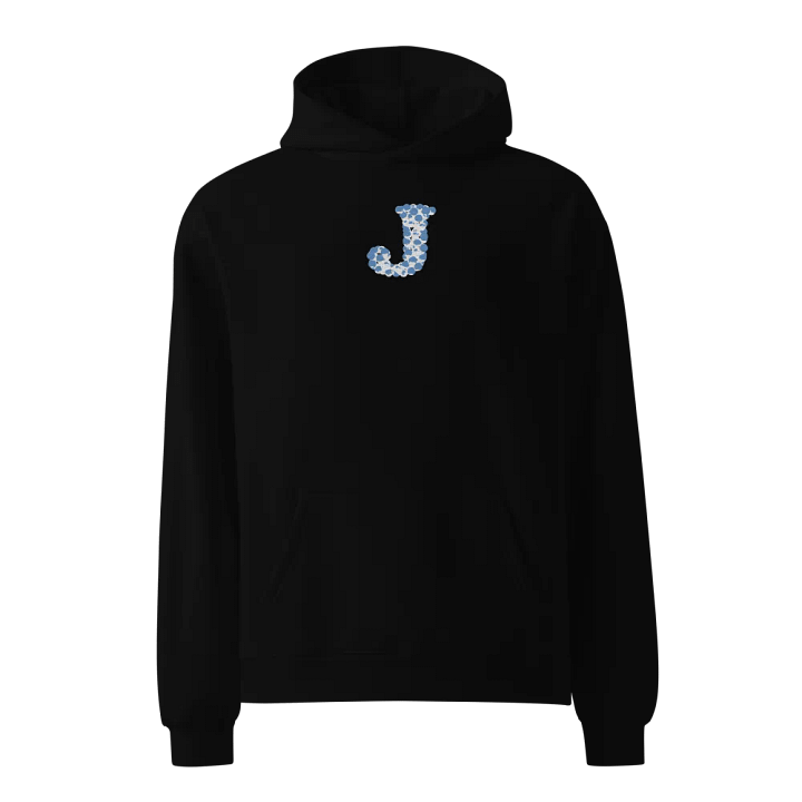 Initial Letter Of Name "J" is Embroidered Unisex Oversized Hoodie product image (1)