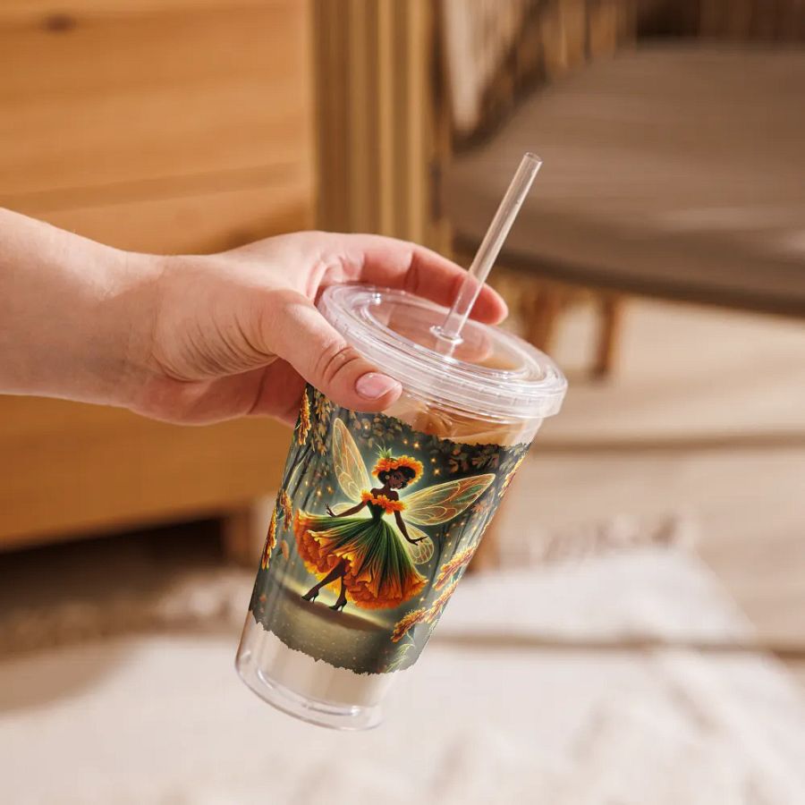 Marigold Fairy Enchanted Garden Double Wall Tumbler product image (9)