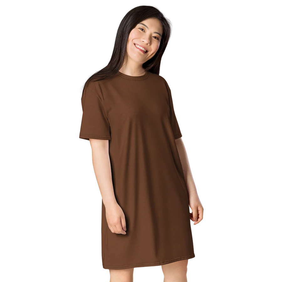 Earthly Elegance Mocha T-Shirt Dress product image (8)