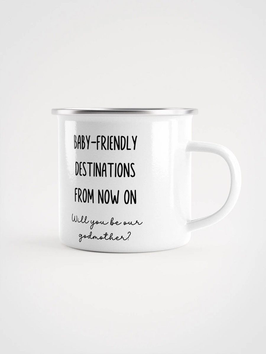 Camping Godmother Proposal Gift - Camping gear Enamel Mug product image (3)