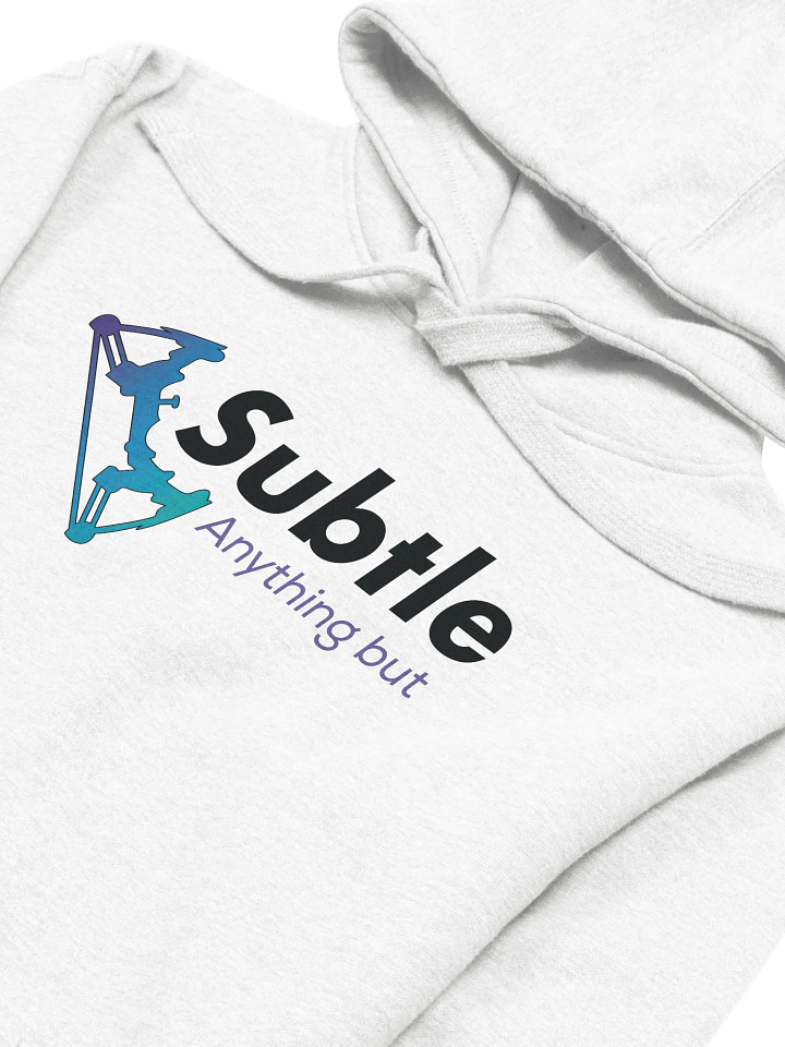 Anything But Subtle - Black Text - Hoodie product image (2)