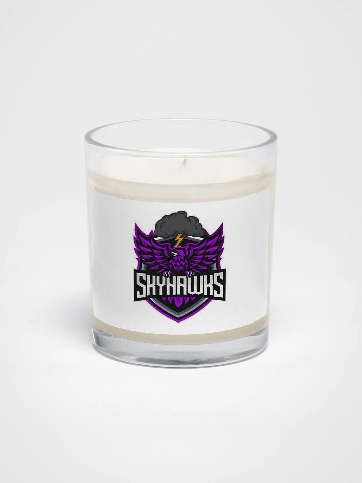 Skyhawks Logo #2 Soy Wax Candle Clear Glass Jar product image (1)