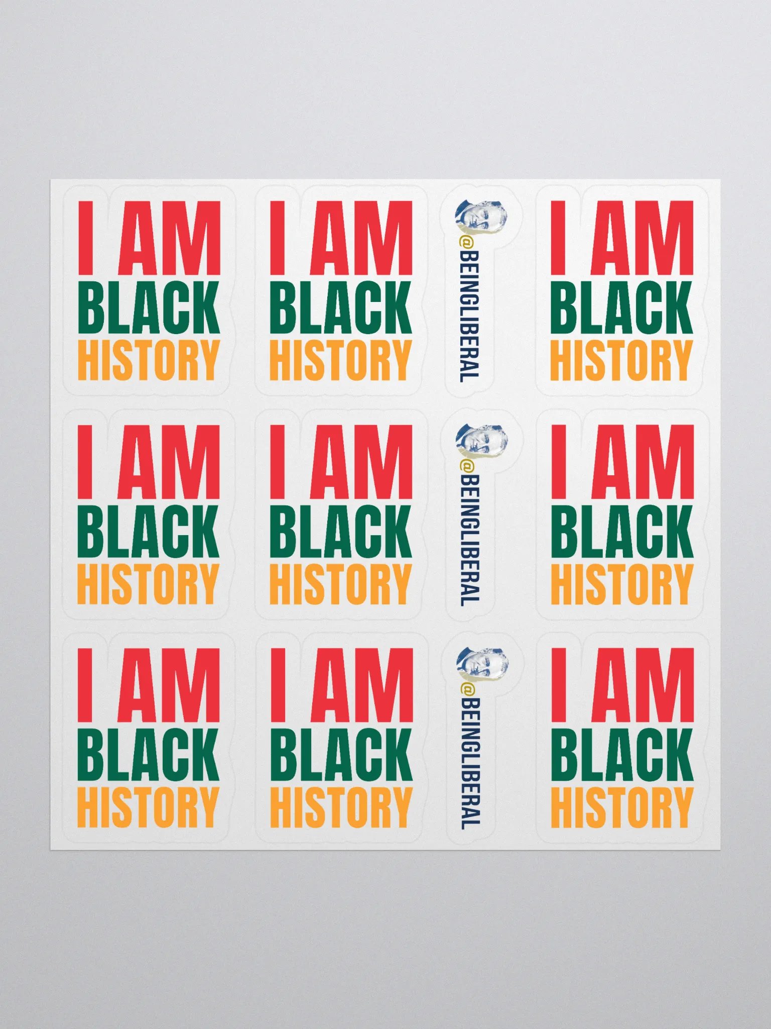 I Am Black History Stickers - Being Liberal product image (1)