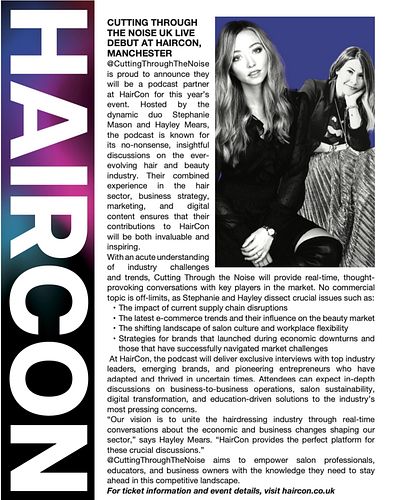 🎙️ Cutting Through the Noise UK Live Debut at HairCon Manchester 🇬🇧

We’re crossing oceans and taking the mic live at HairCon...