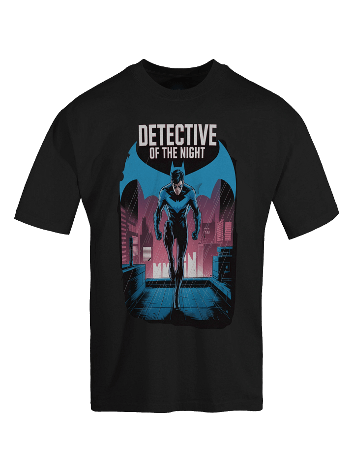 Nightwing Detective of the Night Oversized Faded T-Shirt product image (1)