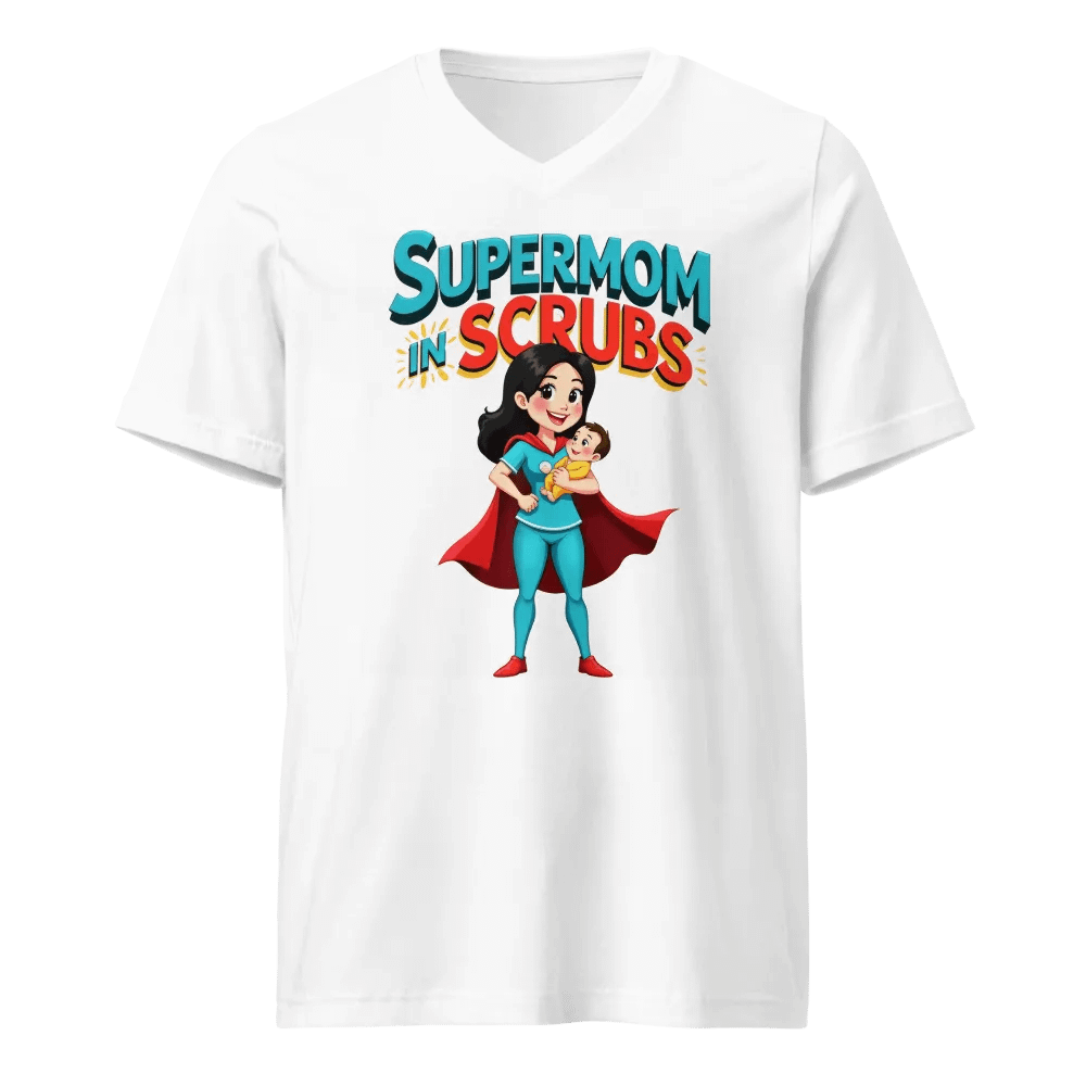 Supermom in Scrubs V-Neck Tee product image (5)