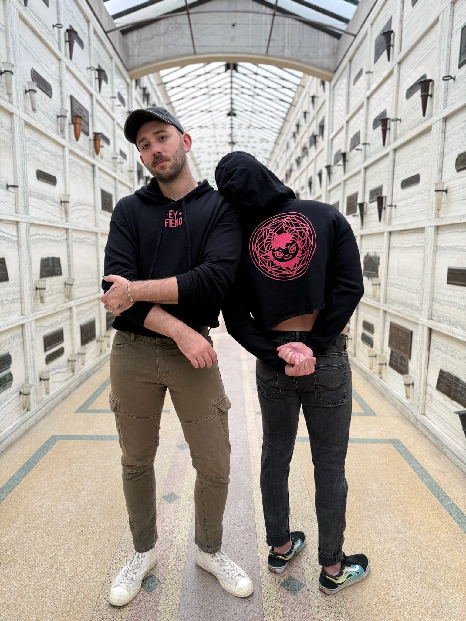Occult Logo Crop Hoodie product image (3)