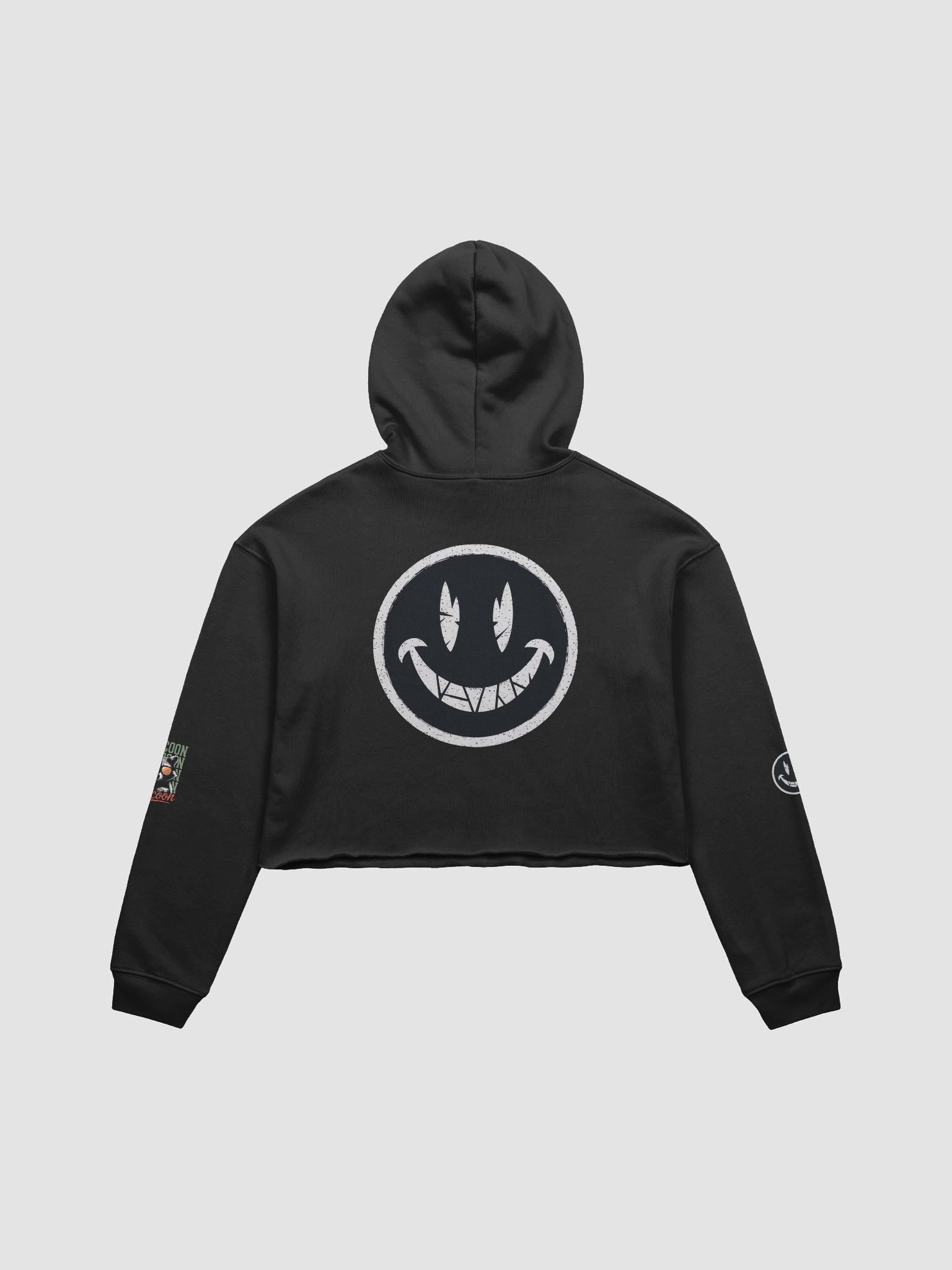 Cool Raccoon Sunglasses Crop Hoodie product image (4)