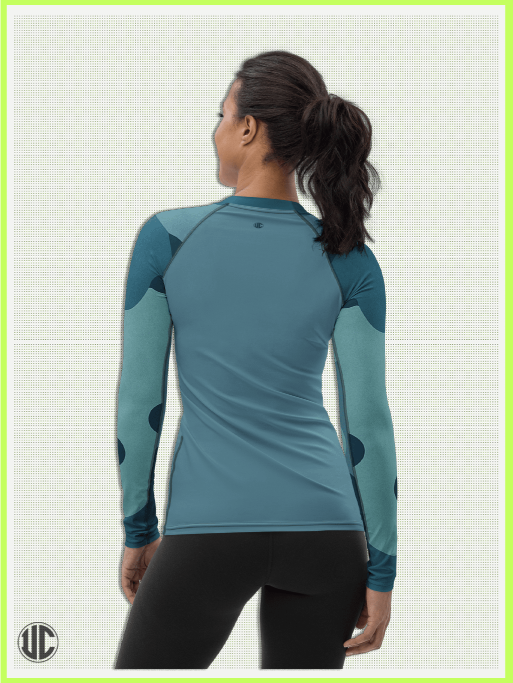 Zahra's Ocean Wave Camo – Women’s Rash Guard product image (2)