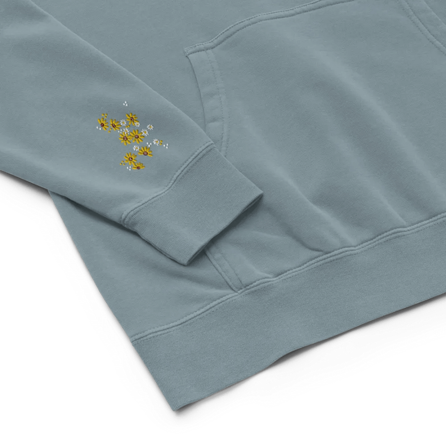 Cute Capybara and Daisy Flower Embroidered Hoodie product image (9)
