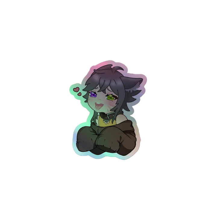 WolfcatRisi Good Girl Holographic Sticker product image (1)