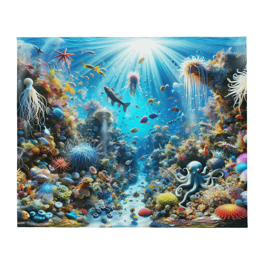Under The Sea Throw Blanket product image (3)