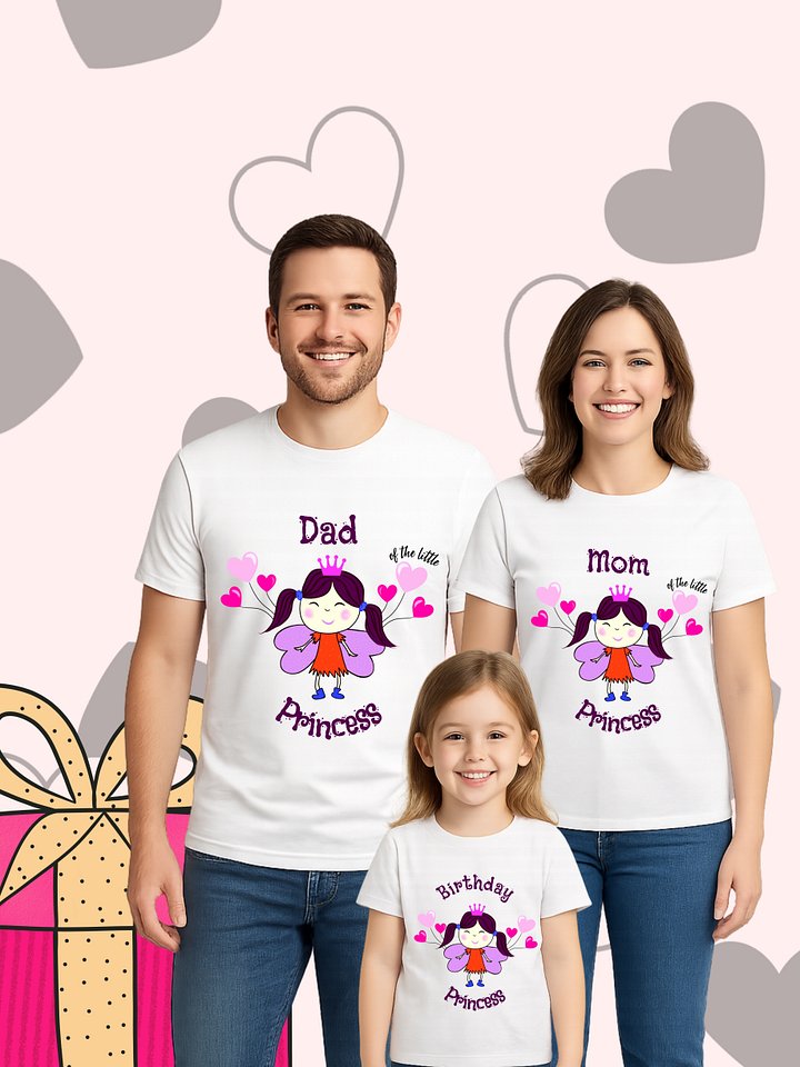 Dad's Princess Purple Cartoon T-Shirt product image (2)