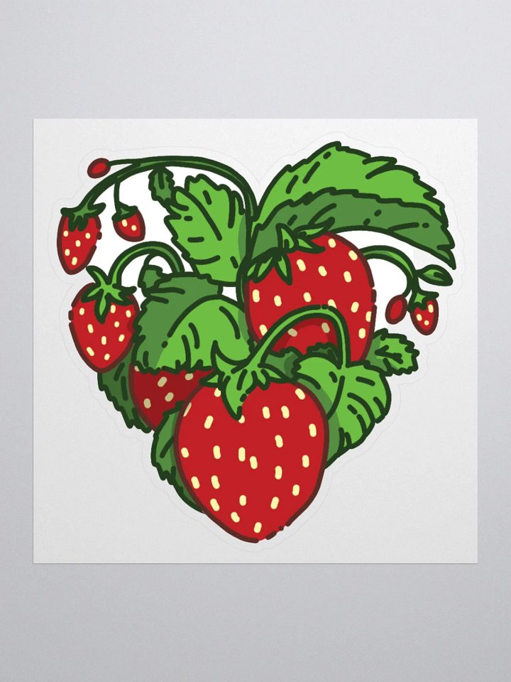 Strawberry Heart Sticker product image (1)