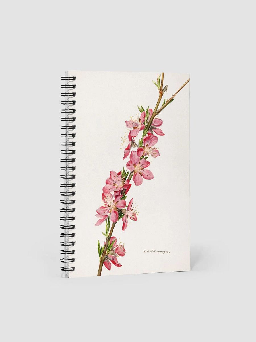 Peach Flowers Spiral Notebook product image (2)
