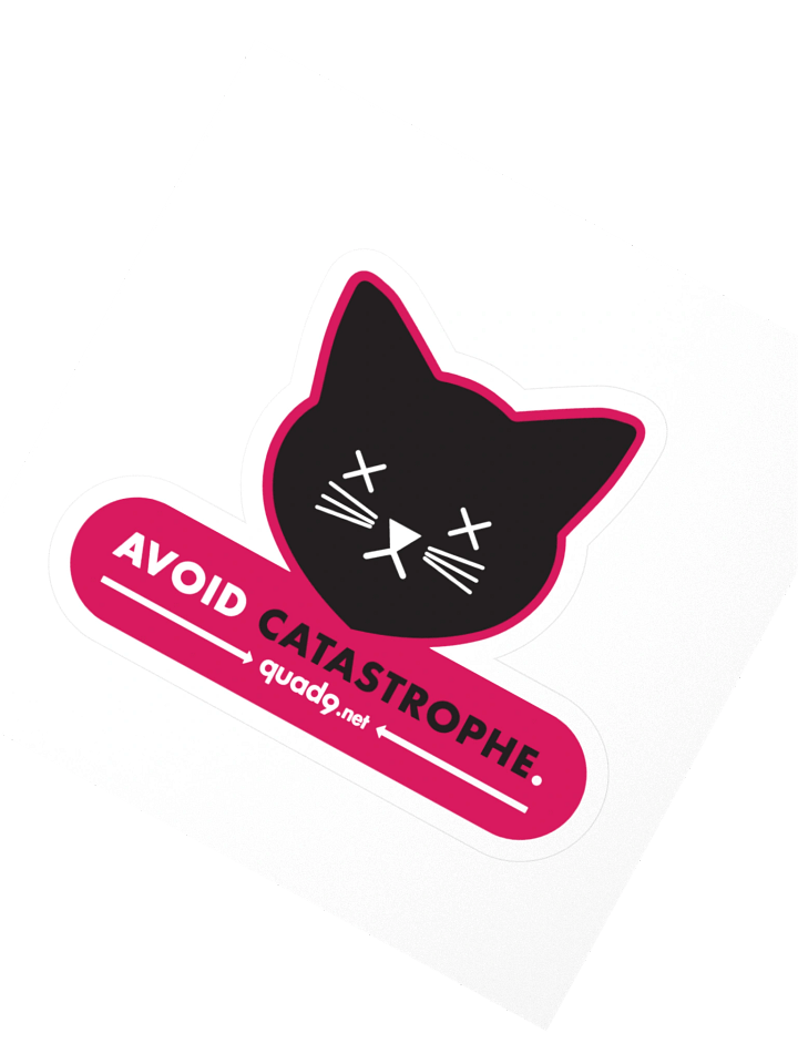 "Avoid Catastrophe" Sticker product image (2)