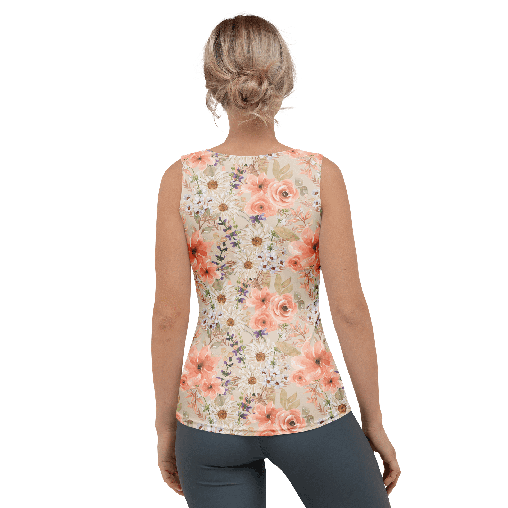 Orange Flowers Tank Top product image (2)