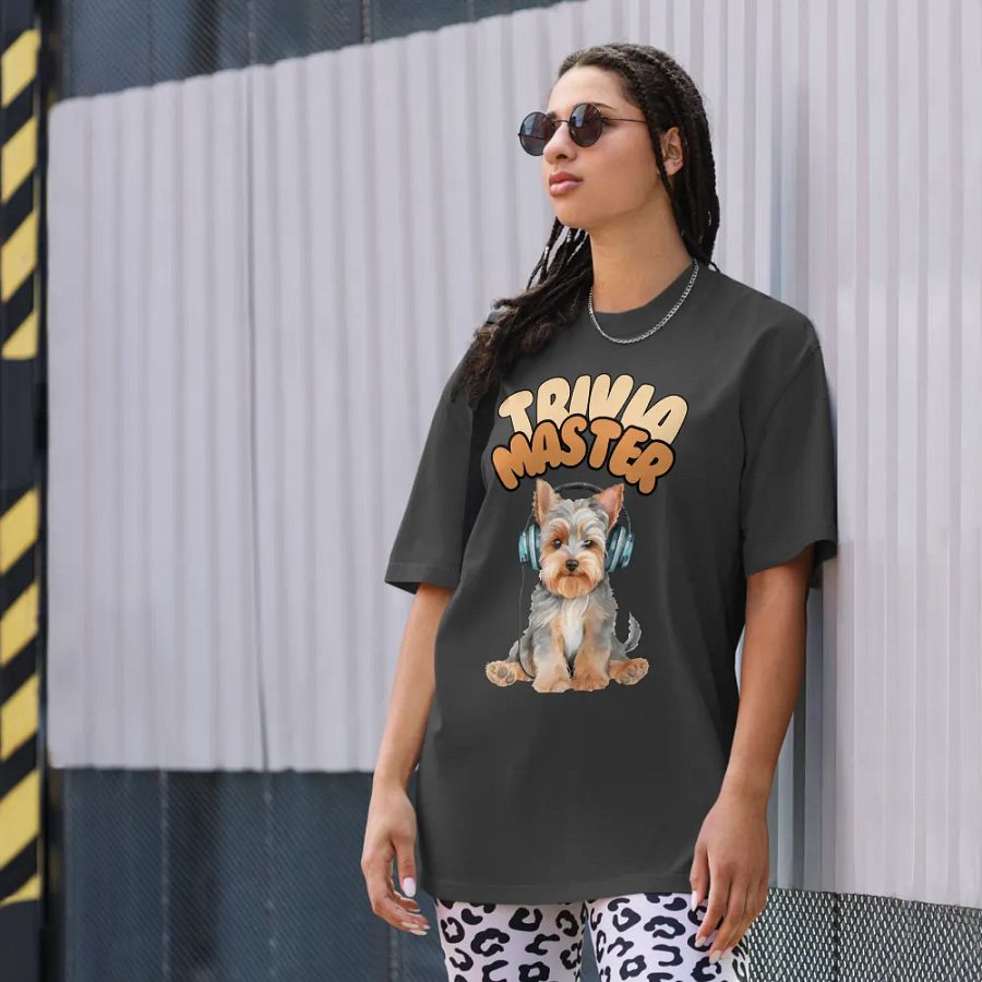 Yorkie Trivia Master Faded T-Shirt product image (7)