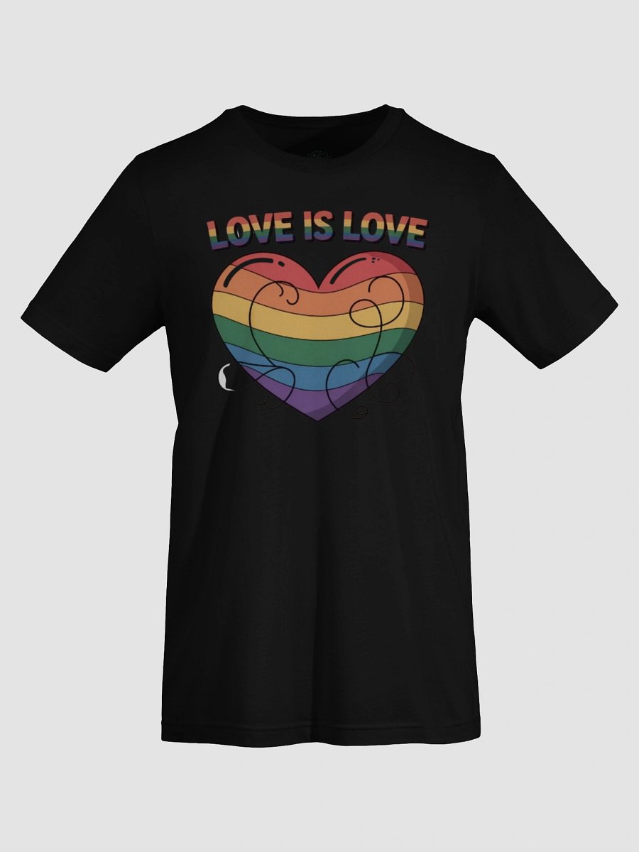 Unisex 'Love Is Love' Rainbow Heart Pride T-Shirt by Graphic Grove product image (72)