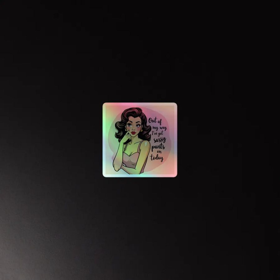 Sassy Pants On Retro Pin-Up Art Print product image (4)
