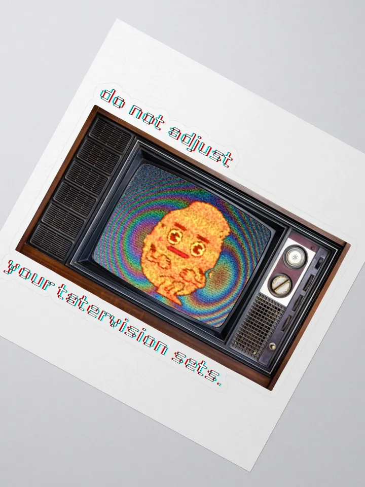 TATERVISION kiss-cut sticker product image (2)