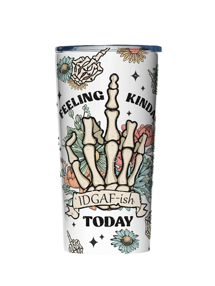 IDGAF-ish Floral Stainless Steel Tumbler product image (1)