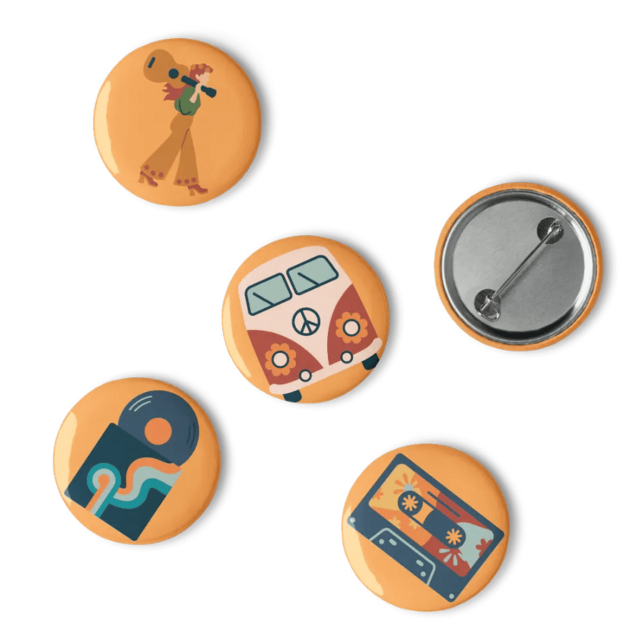 60's Inspired Pins Set of Five product image (4)