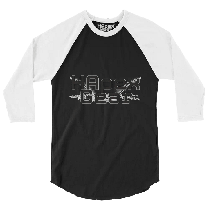 Fine Jersey Raglan Tee - Black HApex Gear Black Logo product image (2)