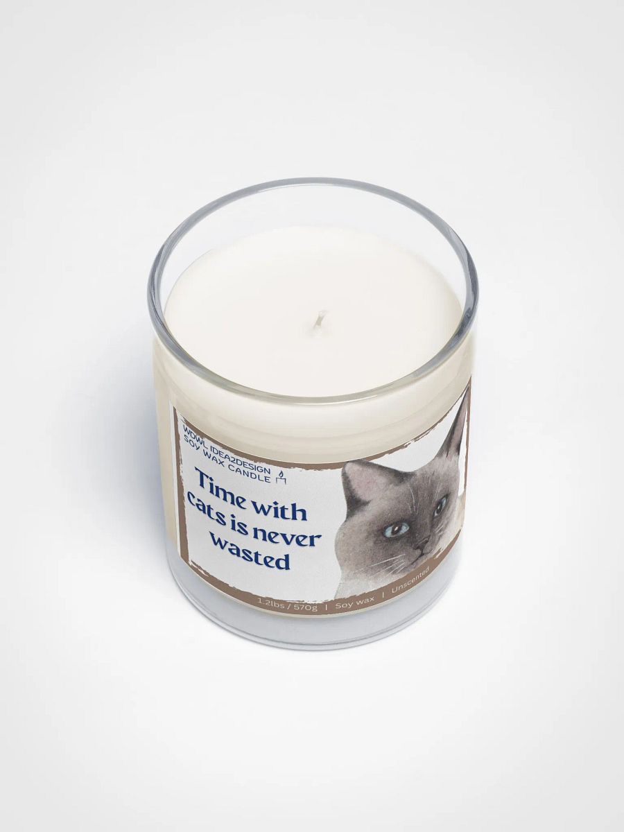 Siamese Cat Lover Best Gift, Large Capacity, Great Value & Eco-Friendly Candle – 1.2 lbs of Pure Serenity product image (3)