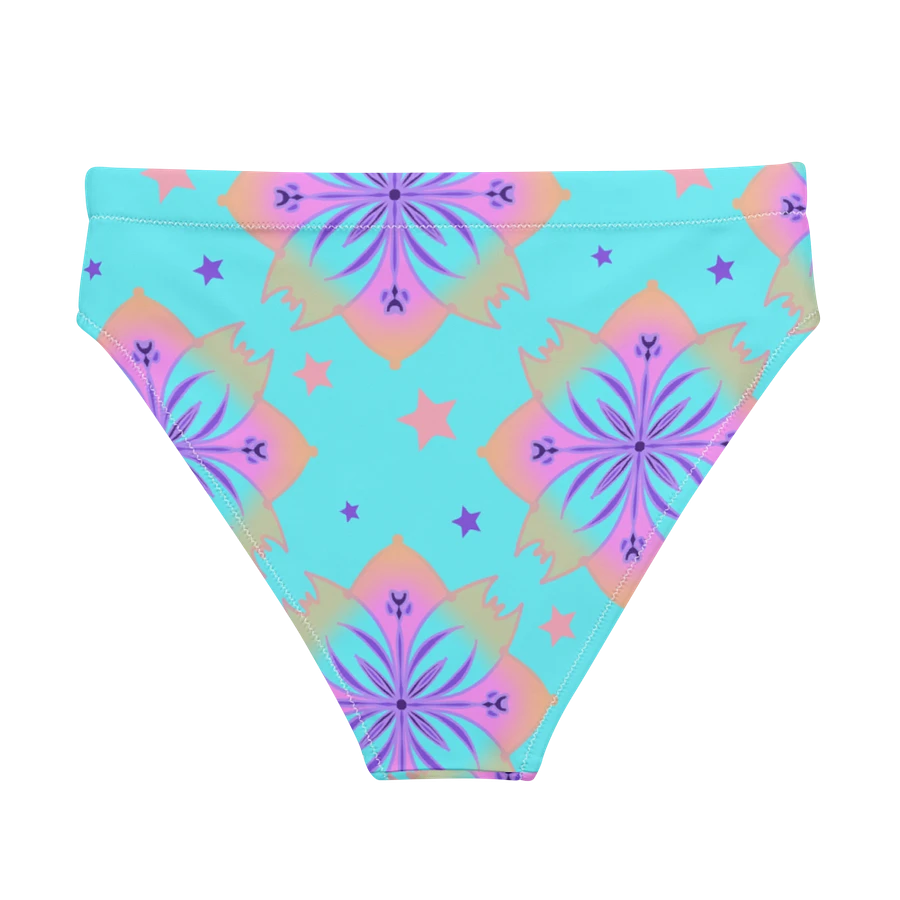 Pretty Pastel Bow Pattern High Waisted Bikini Bottom product image (2)