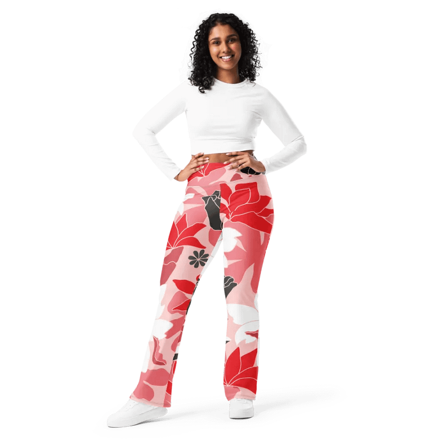 Floral Fusion Flare Leggings product image (8)