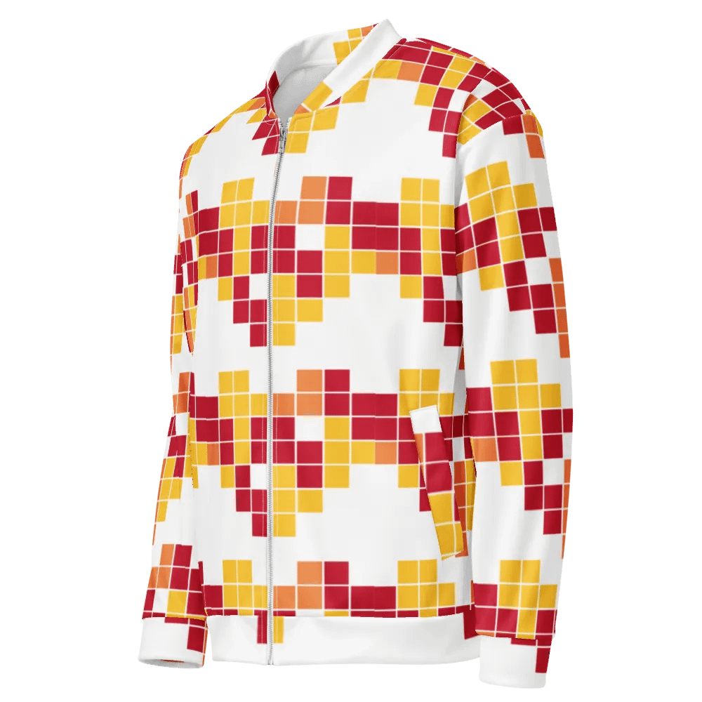 Symmetric Fusion All-Over Print Bomber Jacket product image (5)