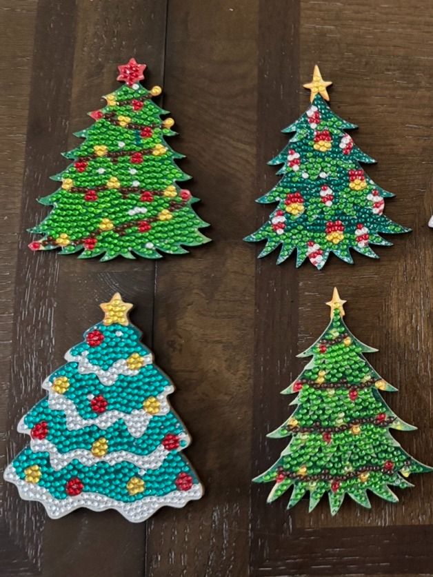 Christmas Tree Coasters 8ct product image (1)