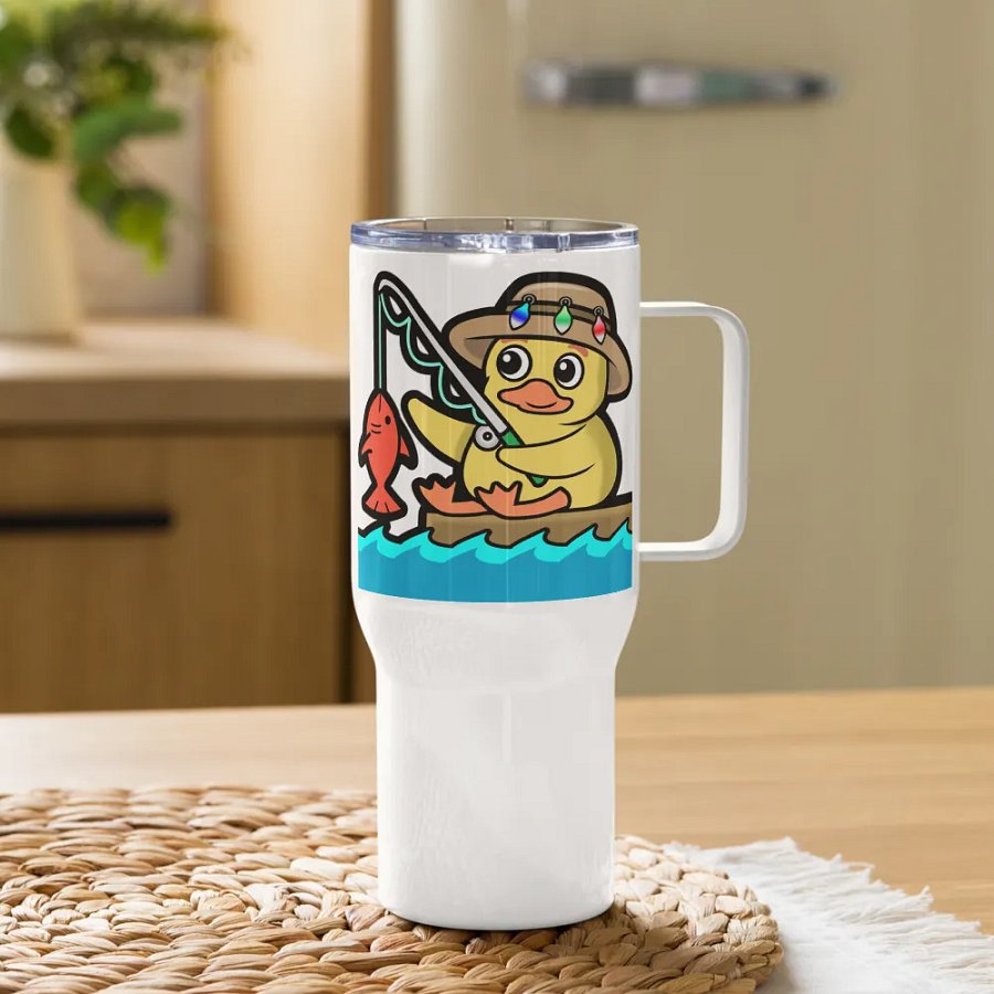 Sunshine Fish Travel Mug with Handle product image (11)
