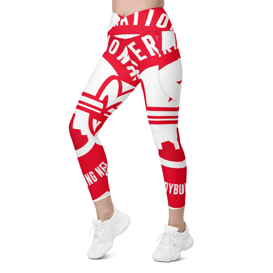 IFBNewsfeed.Org's All-Over Print Crossover Leggings with Pockets product image (7)