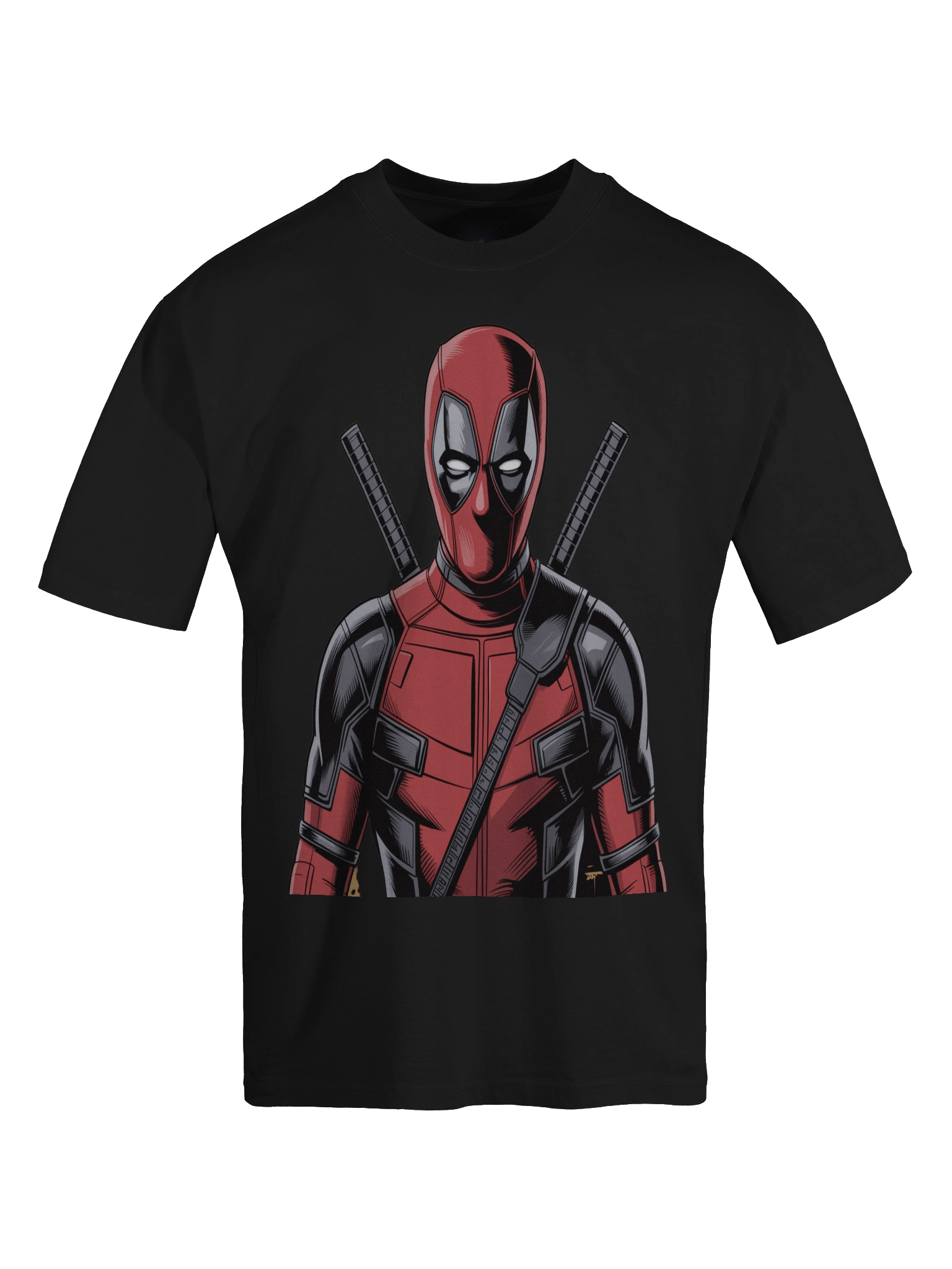 Deadpool Crossed Katanas Eclipse Oversized Faded T-Shirt product image (1)