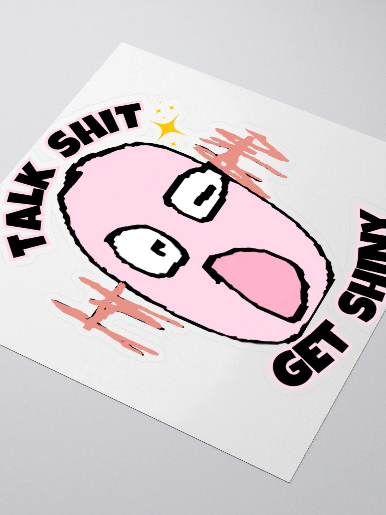 Talk Shit Get Shiny Sticker - *SHINY* Woopie product image (3)