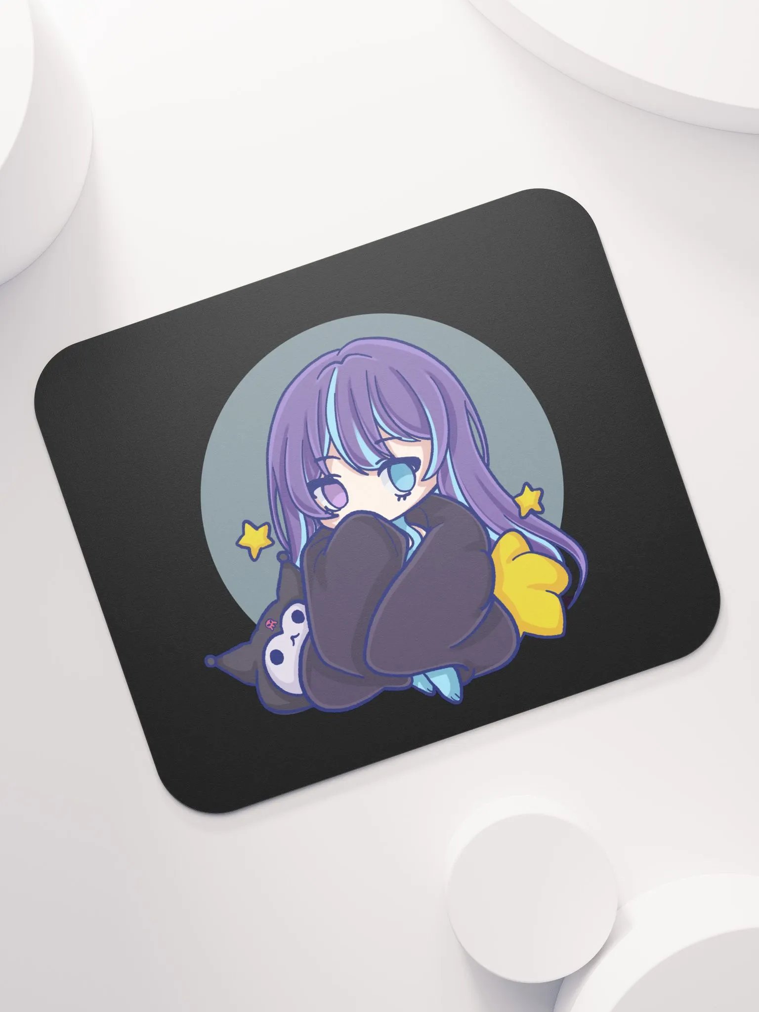 Sleepy Starry Chibi Mouse Pad product image (7)